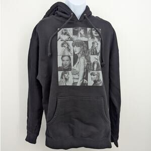 Taylor Swift The Eras Tour Black Hoodie Size L Graphic Sweatshirt Concert Tour